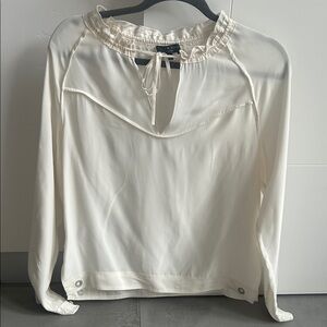 Rag and Bone silk blouse with tie neck